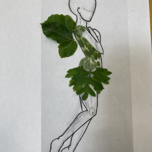 art using leaves